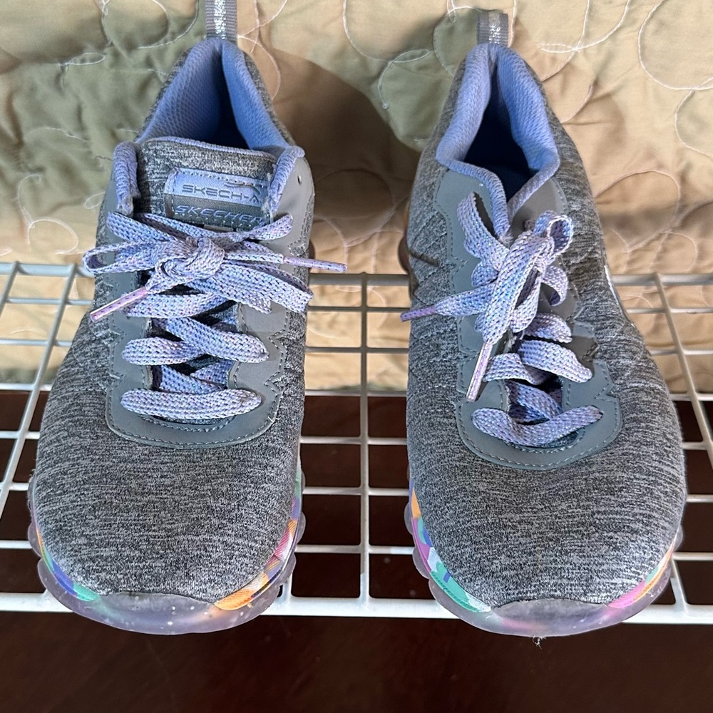Skechers Womens Sneakers Gray Sketch Air Trainers Size 4